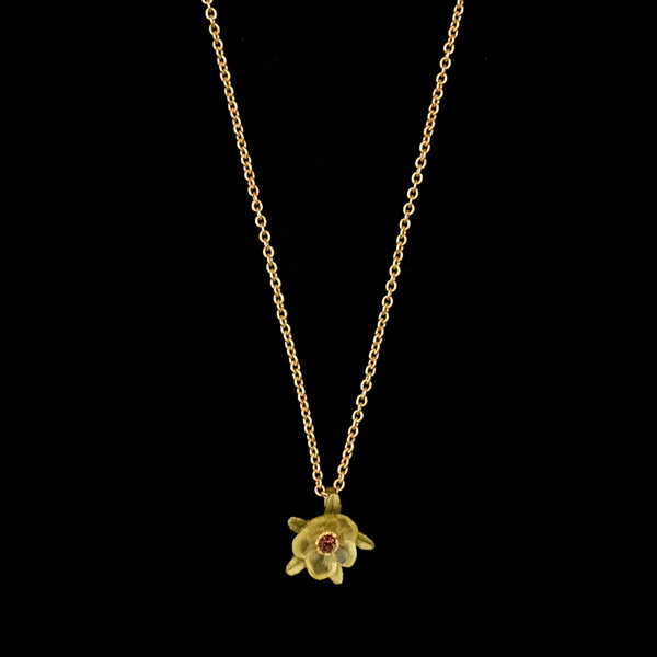 French Bouquet in Yellow 16 inch Adjustable Pendant Necklace by Michael Michaud