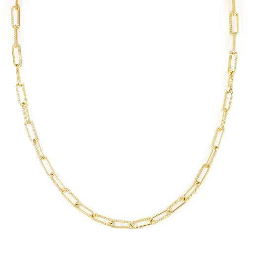 Diamante Link Necklace in Gold