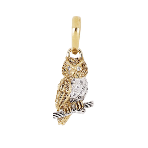 20th Anniversary Collection - Large Enhancer Owl Pendant by John Medeiros