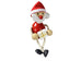 Santa with Gift Handcrafted Wooden Figure