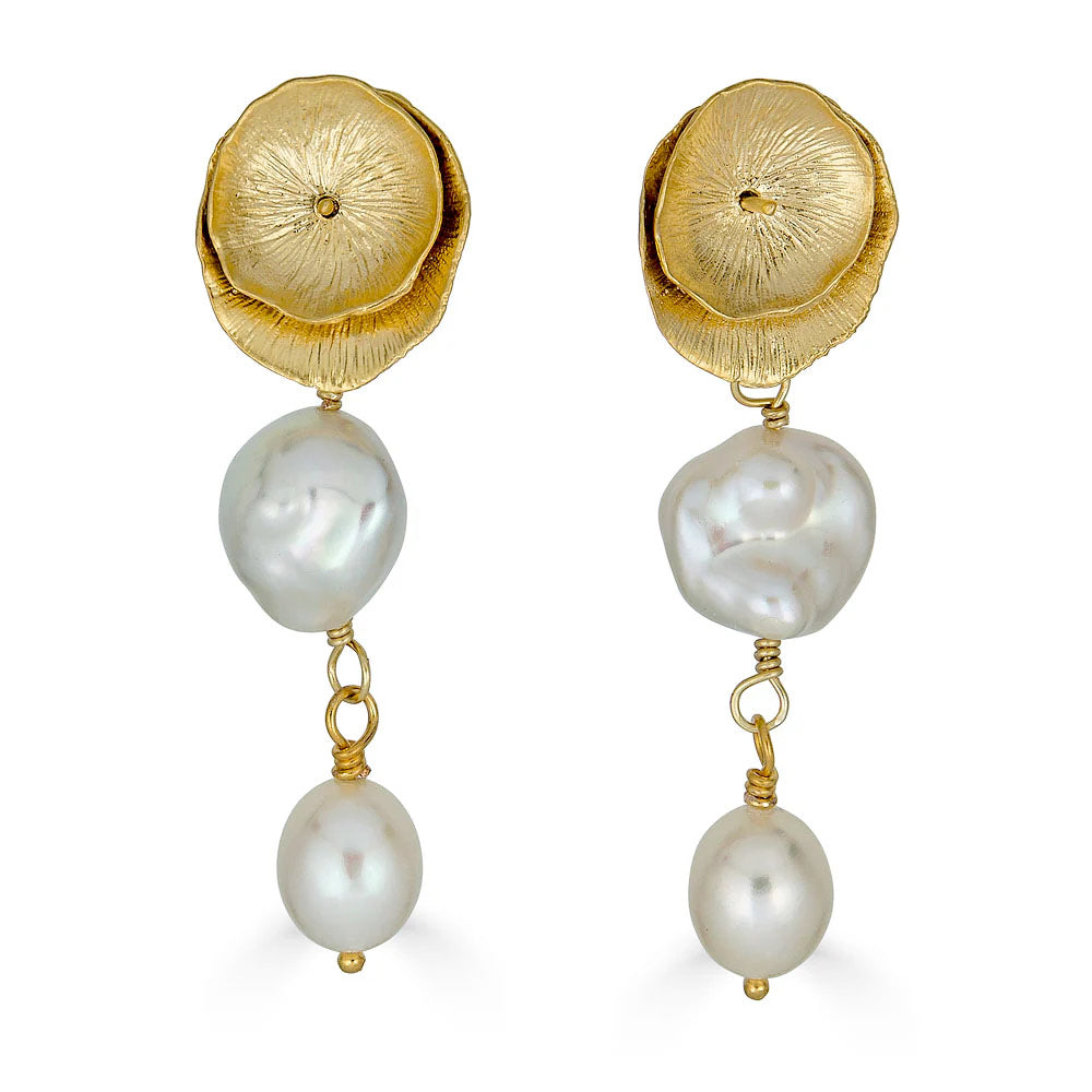 Keshi Pearl Earrings by Loni Paul