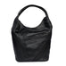 Kiki Leather Shoulder Bag in Black