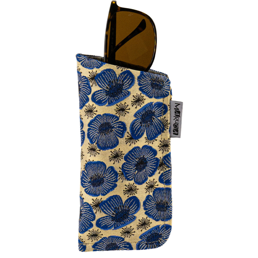 Maruca Eye Glass Case in Poppy Blue