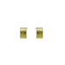 Sterling Silver Hammered Wide Hoop Earrings with 18k Gold