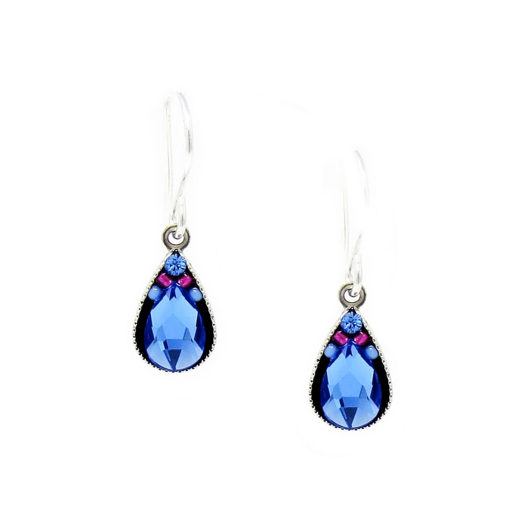 Sapphire Petite Drop Earrings by Firefly Jewelry