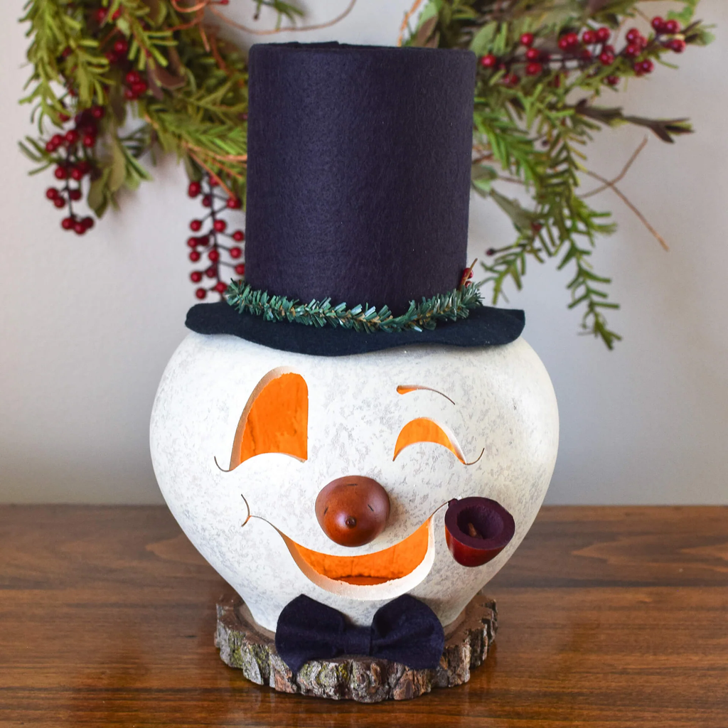 Cooper Snowman Gourd Medium Lit