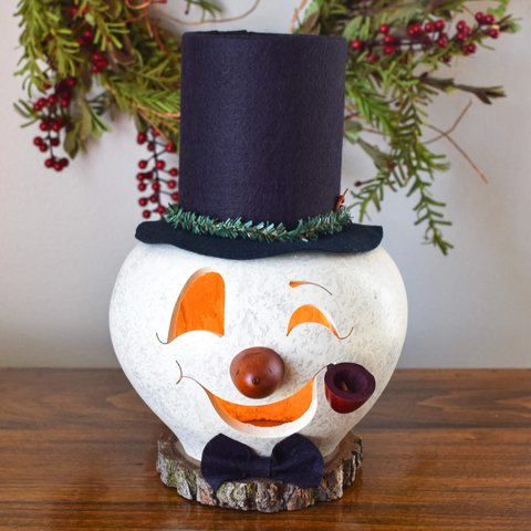 Cooper Snowman Gourd Medium Lit