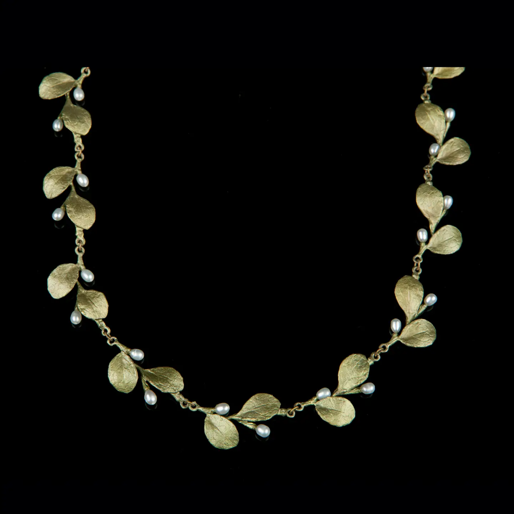 Irish Thorn Tailored Leaves 16 Inch Adjustable Necklace by Michael Michaud