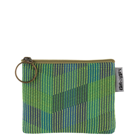 Maruca Coin Purse in Chevron Green