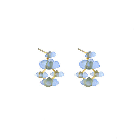 Cloud Post Earrings by Michael Michaud