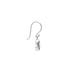Sterling Silver Marquis Dangle Earrings with Amethyst