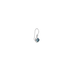 Sterling Silver Square Dangle Earrings with Lab Green Tourmaline