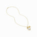 Heart Trio Charm Pendant Necklace in Mother of Pearl by Julie Vos