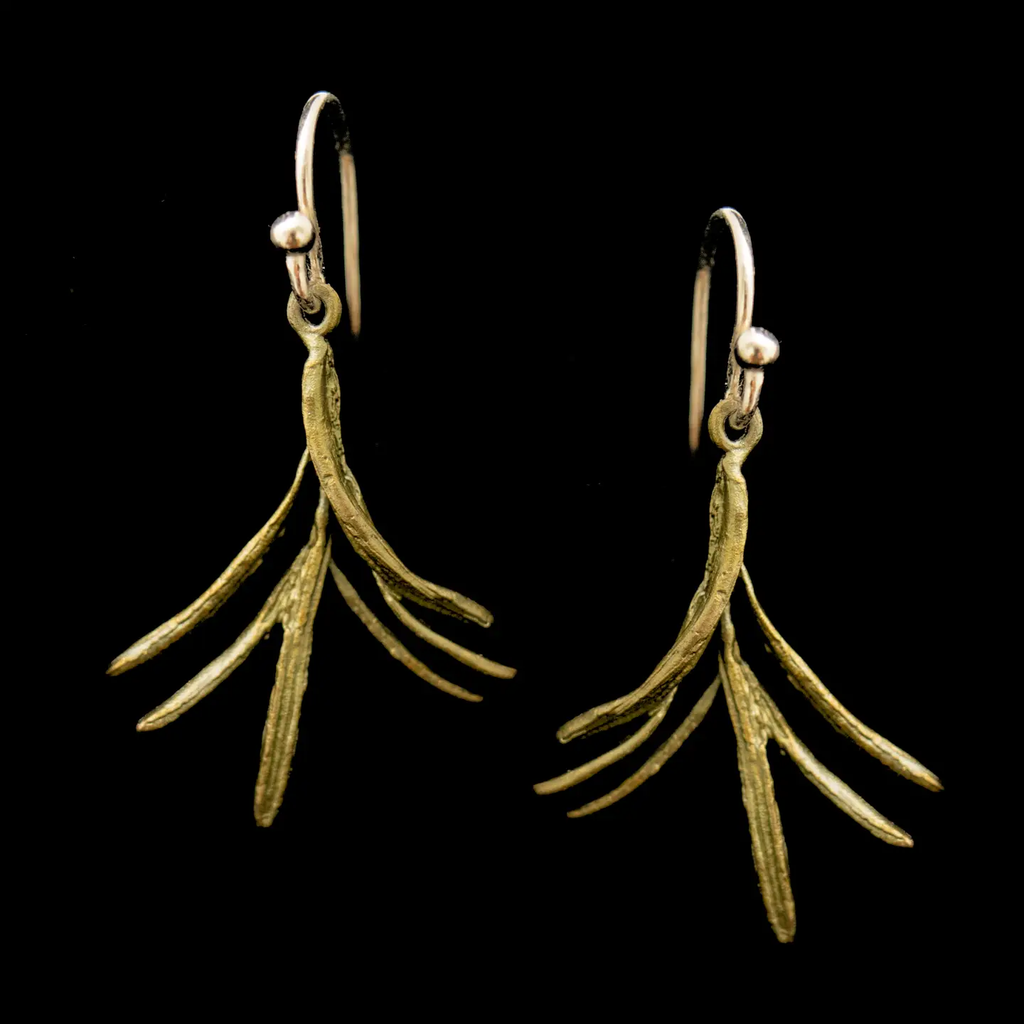 Petite Herb - Rosemary Wire Earrings by Michael Michaud