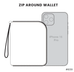 Lion Zip-Around Wallet in Indigo