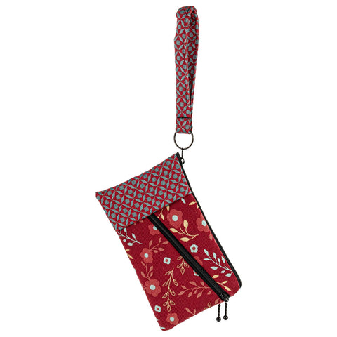 Maruca Beetle Wristlet in Floral Red