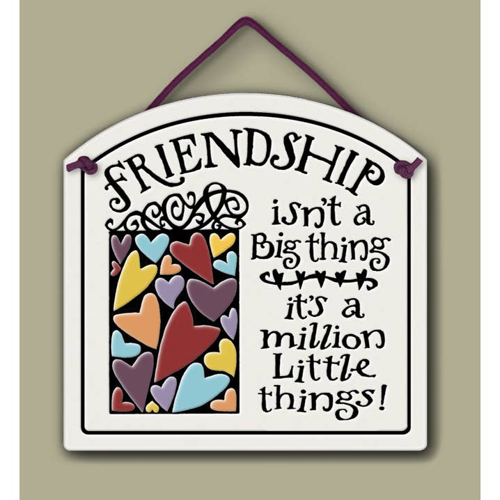 Million Little Things Wall Art Small Arch Ceramic Tile