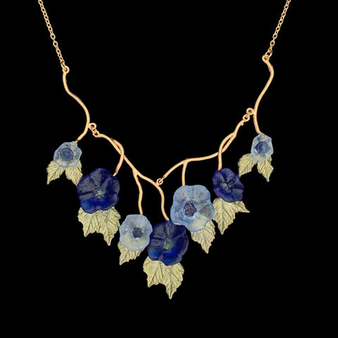 Morning Glory 16 Inch Adjustable Necklace by Michael Michaud