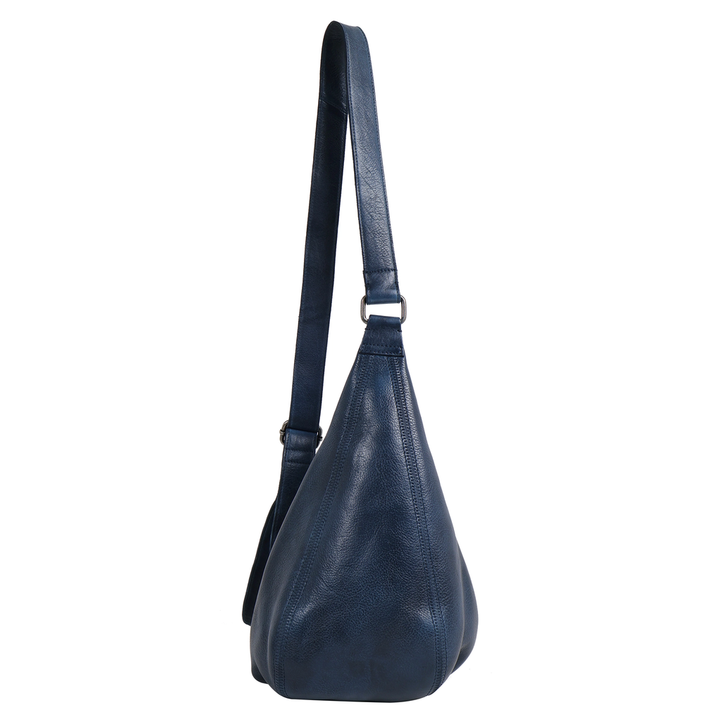 Hippie Small Leather Sling in Indigo