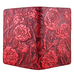 Mini Leather Portfolio - Wild Rose in Red