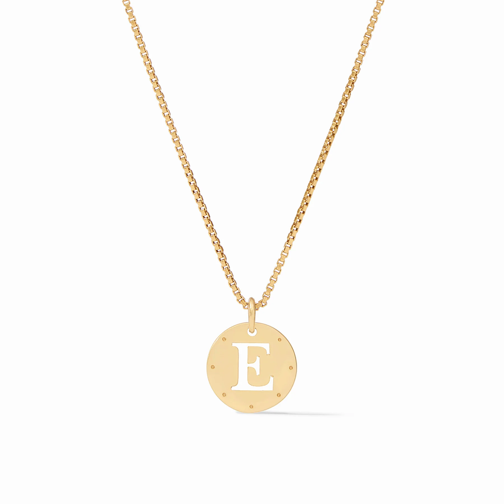 Monogram Delicate Letter E Necklace by Julie Vos