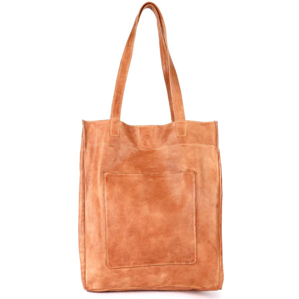 Margie Leather Tote and Shoulder Bag in Tan