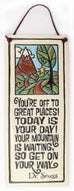 Get On Your Way Large Tall Ceramic Tile