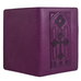 Mini Leather Portfolio - Stained Glass in Orchid