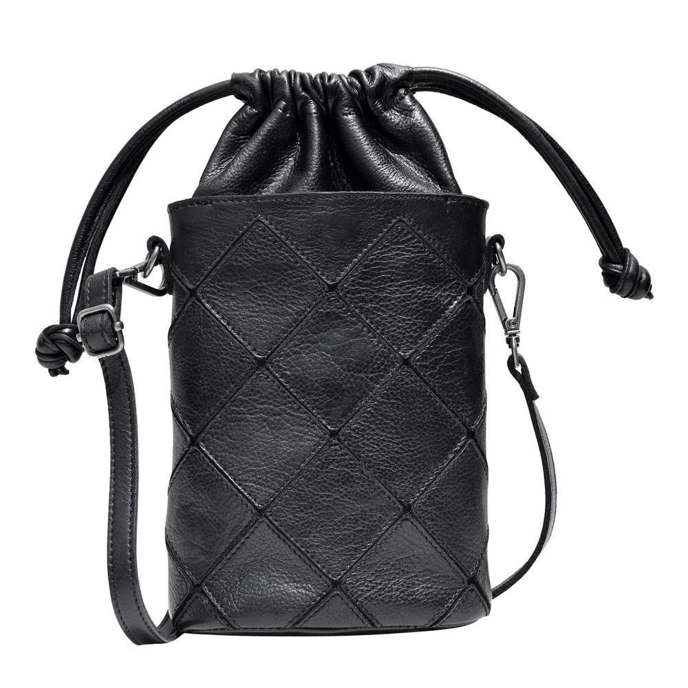 Payne Leather Crossbody in Black