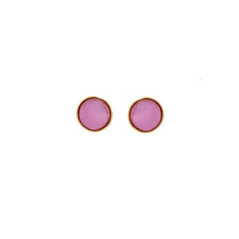 Bubble Post Earrings - Pink by Michael Michaud