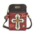 Cross Cellphone Crossbody in Maroon by Chala