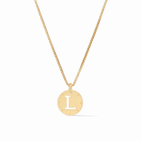 Monogram Delicate Letter L Necklace by Julie Vos