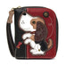 Dog Gen II Zip-Around Wallet in Burgundy by Chala
