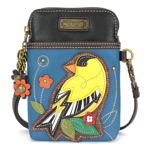 Goldfinch Cellphone Crossbody in Blue