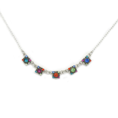 Multi Color Dulce Petite Necklace by Firefly Jewelry