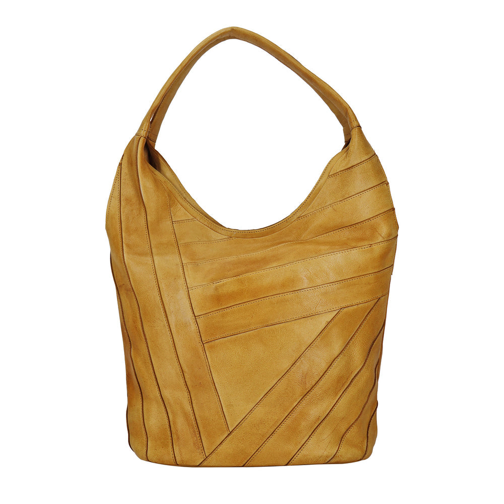 Kiki Leather Shoulder Bag in Camel