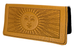 Leather Checkbook Cover - Sun in Marigold