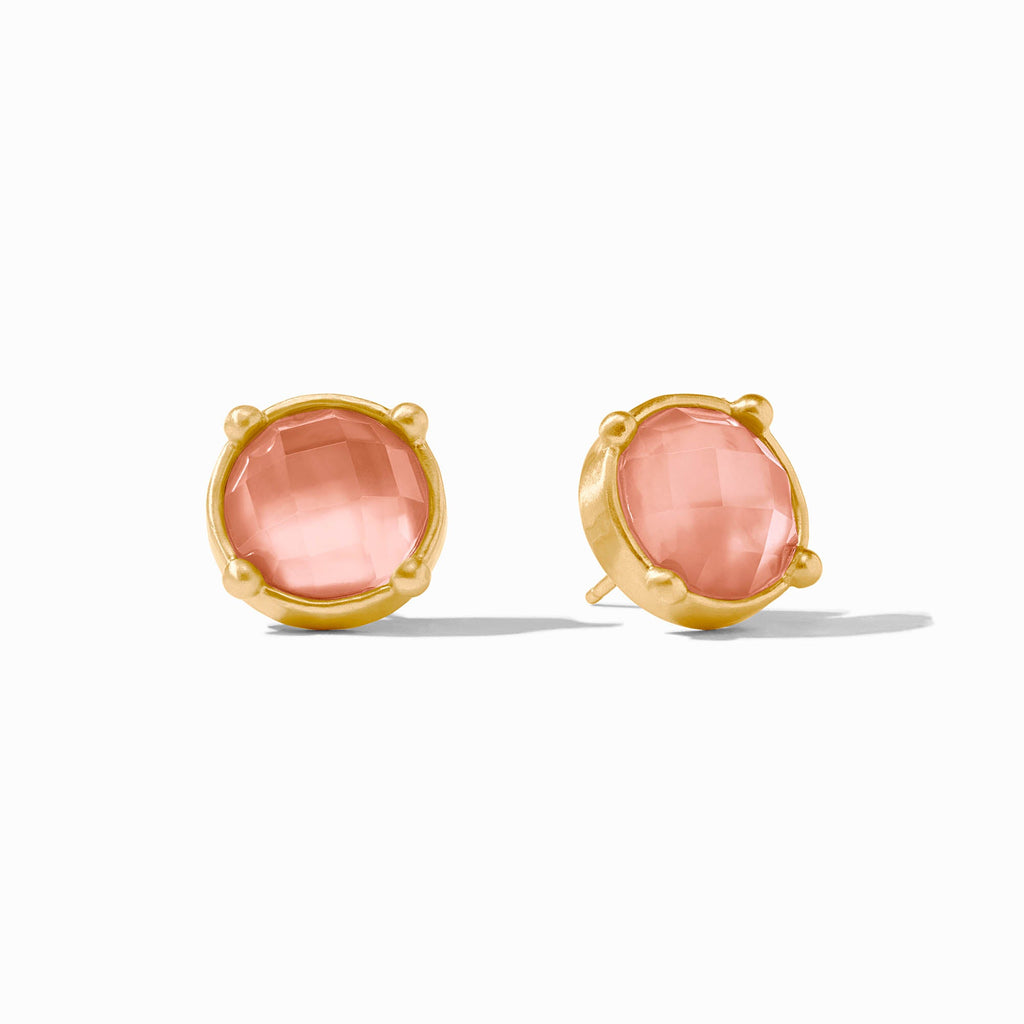 Honey Stud Earrings in Iridescent Melon by Julie Vos