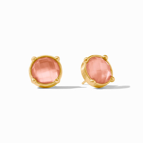Honey Stud Earrings in Iridescent Melon by Julie Vos