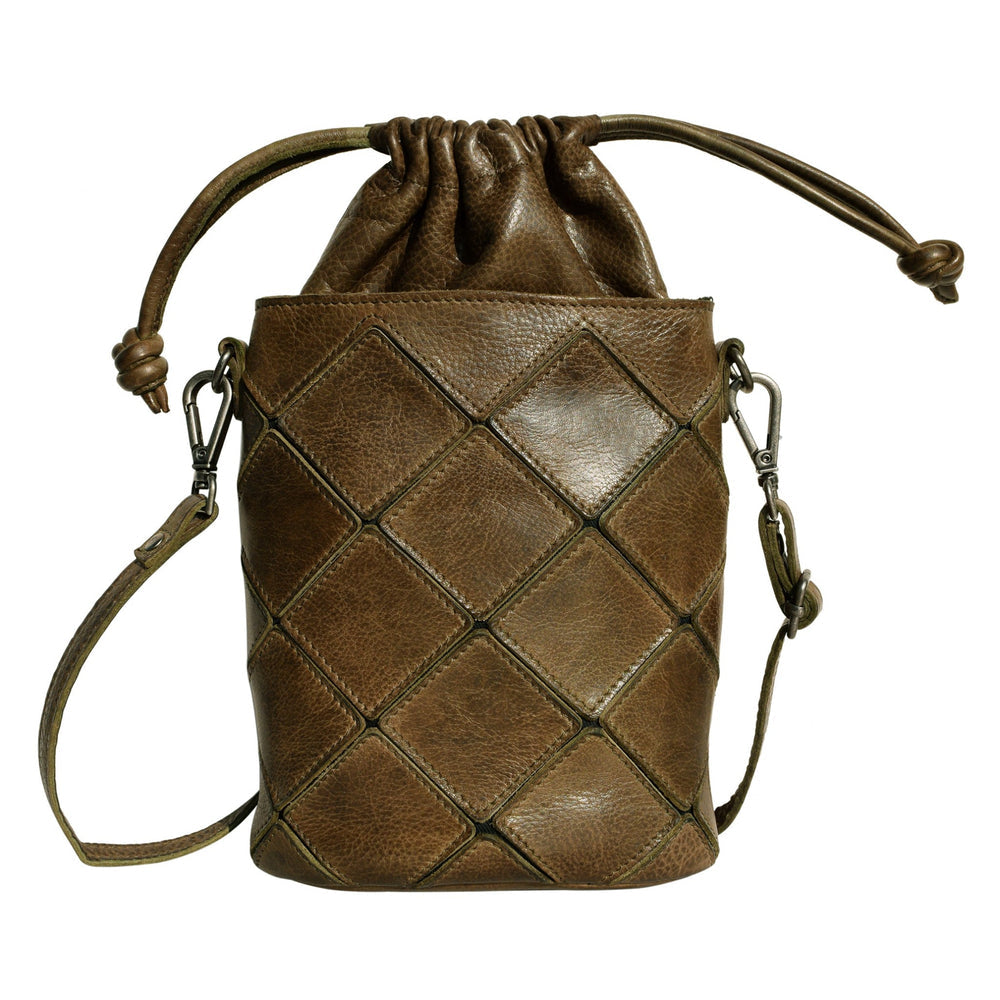 Payne Leather Crossbody in Moss