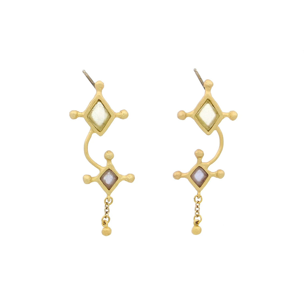 Constellation Solid Drop Post Earrings by Michael Michaud