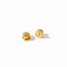 Pave Teardrop Stud Earrings in Sapphire Blue by Julie Vos