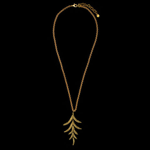Hosta Pod 18 Inch Adjustable Long Pendant Necklace by Michael Michaud