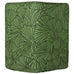 Leather Checkbook Cover - Ginkgo in Fern