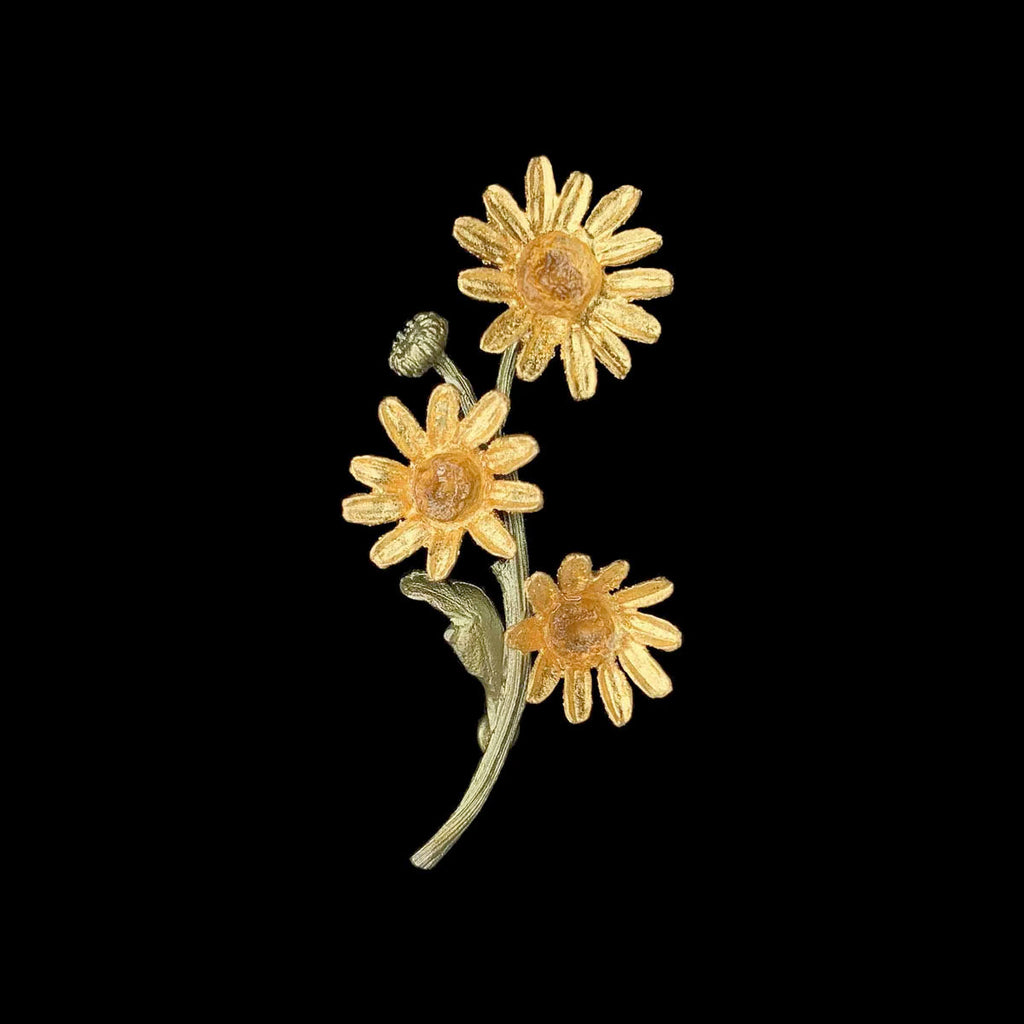 Golden Daisy Brooch by Michael Michaud