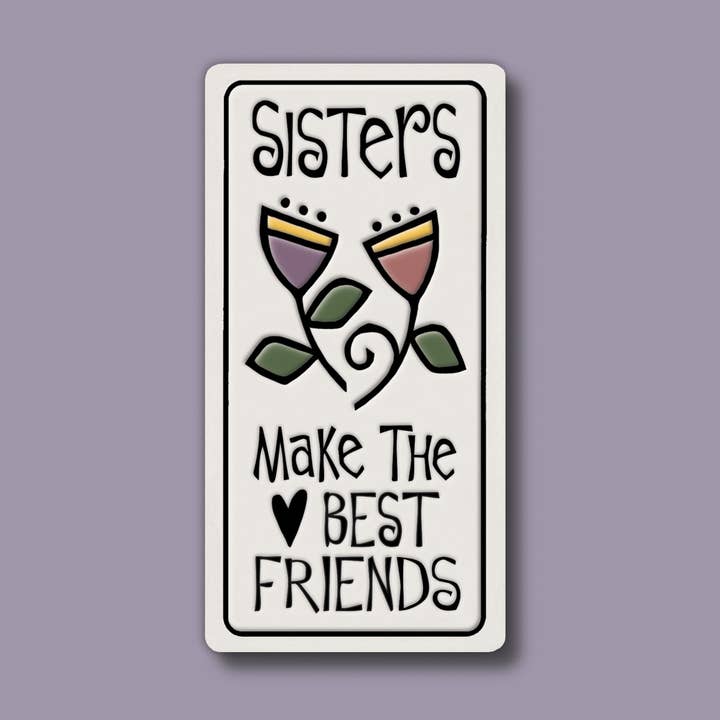 Sisters Friends Ceramic Magnet