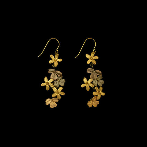 Wood Sorrel Statement Wire Earrings by Michael Michaud