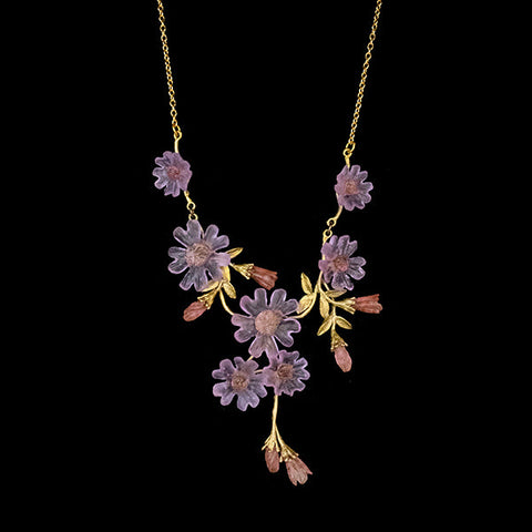 Phlox 16 Inch Adjustable Statement Necklace by Michael Michaud