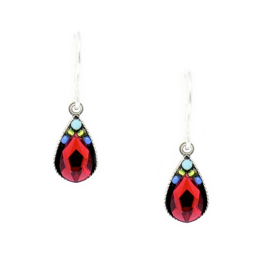 Multi Color Petite Drop Earrings by Firefly Jewelry