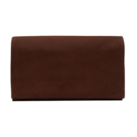 Eloise Leather Wallet in Dark Brown